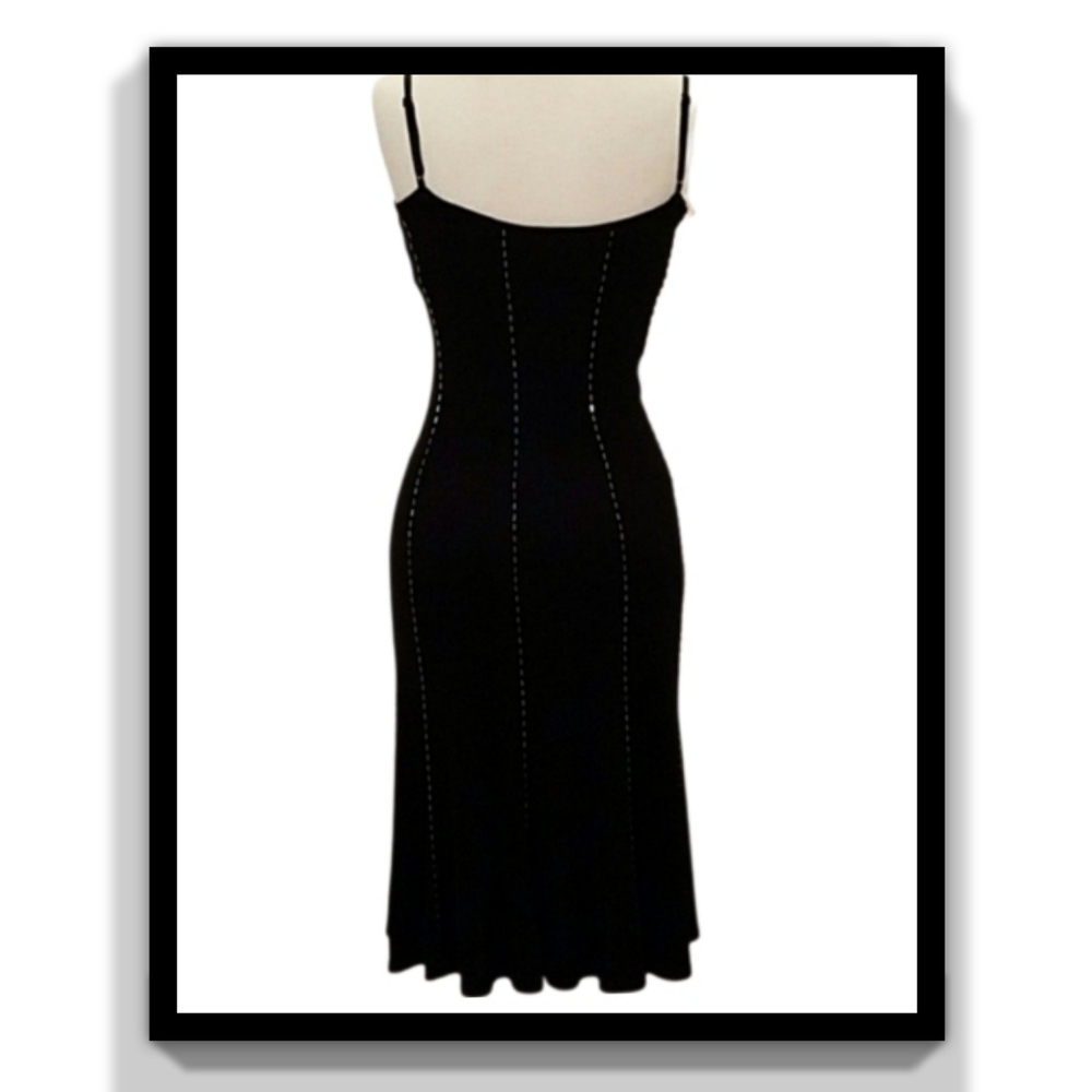 BCBGMaxAzria Beaded Dress with Adjustable Straps - Picture 5 of 16